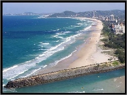 Plaża, Wybrzeże, Australia, Morze